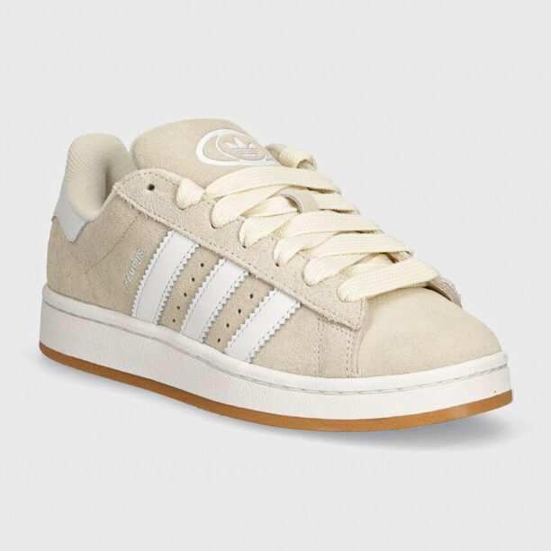 adidas Originals sneakers din piele intoarsă Campus 00s culoarea bej