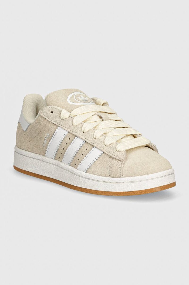 adidas Originals sneakers din piele intoarsă Campus 00s culoarea bej