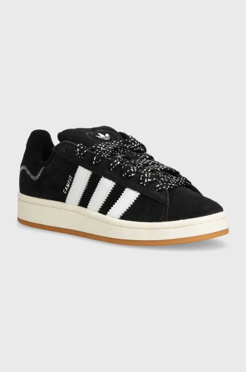 adidas Originals sneakers din piele intoarsă Campus 00s culoarea negru