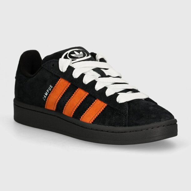 adidas Originals sneakers din piele intoarsă Campus 00s culoarea negru