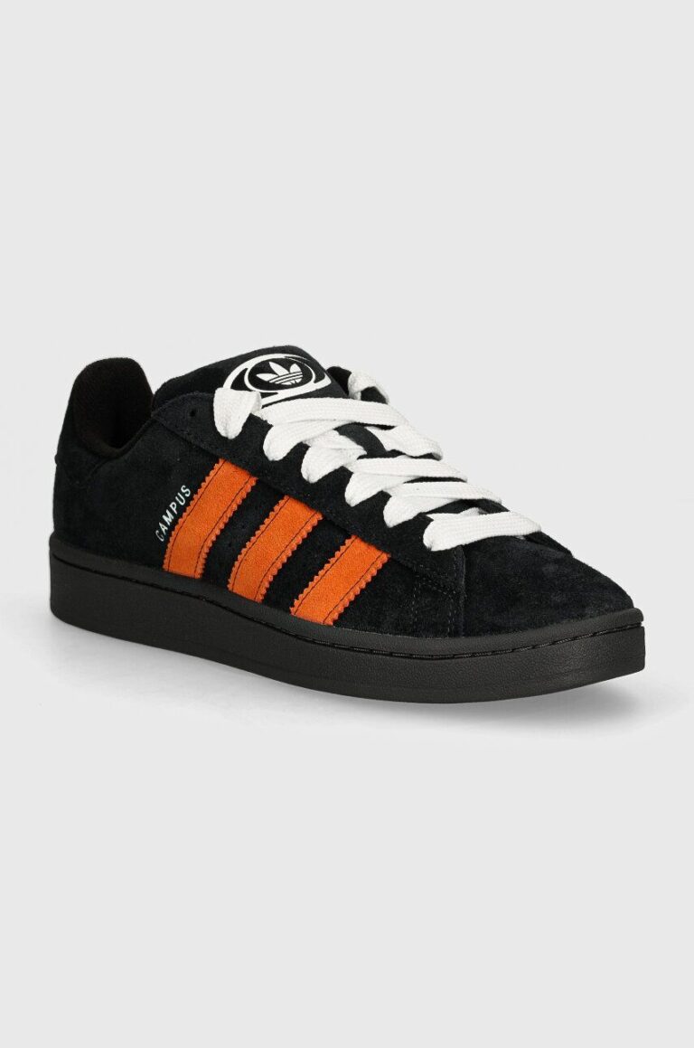 adidas Originals sneakers din piele intoarsă Campus 00s culoarea negru