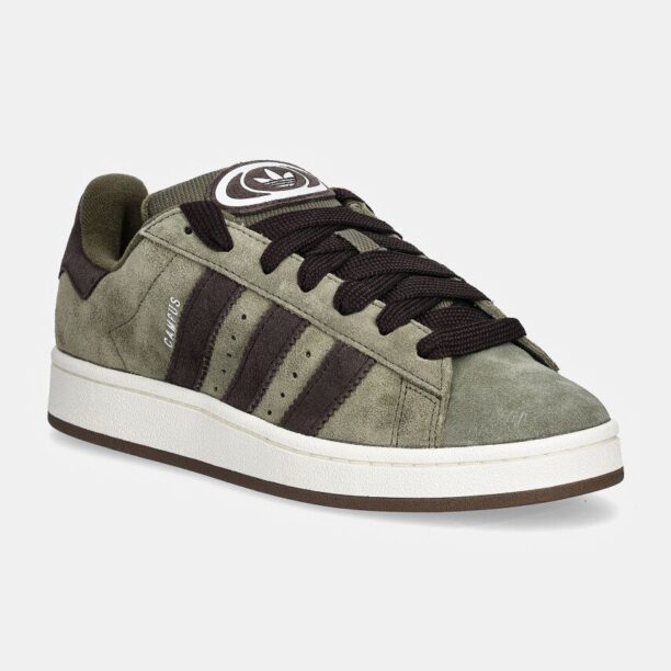 adidas Originals sneakers din piele intoarsă Campus 00s culoarea verde