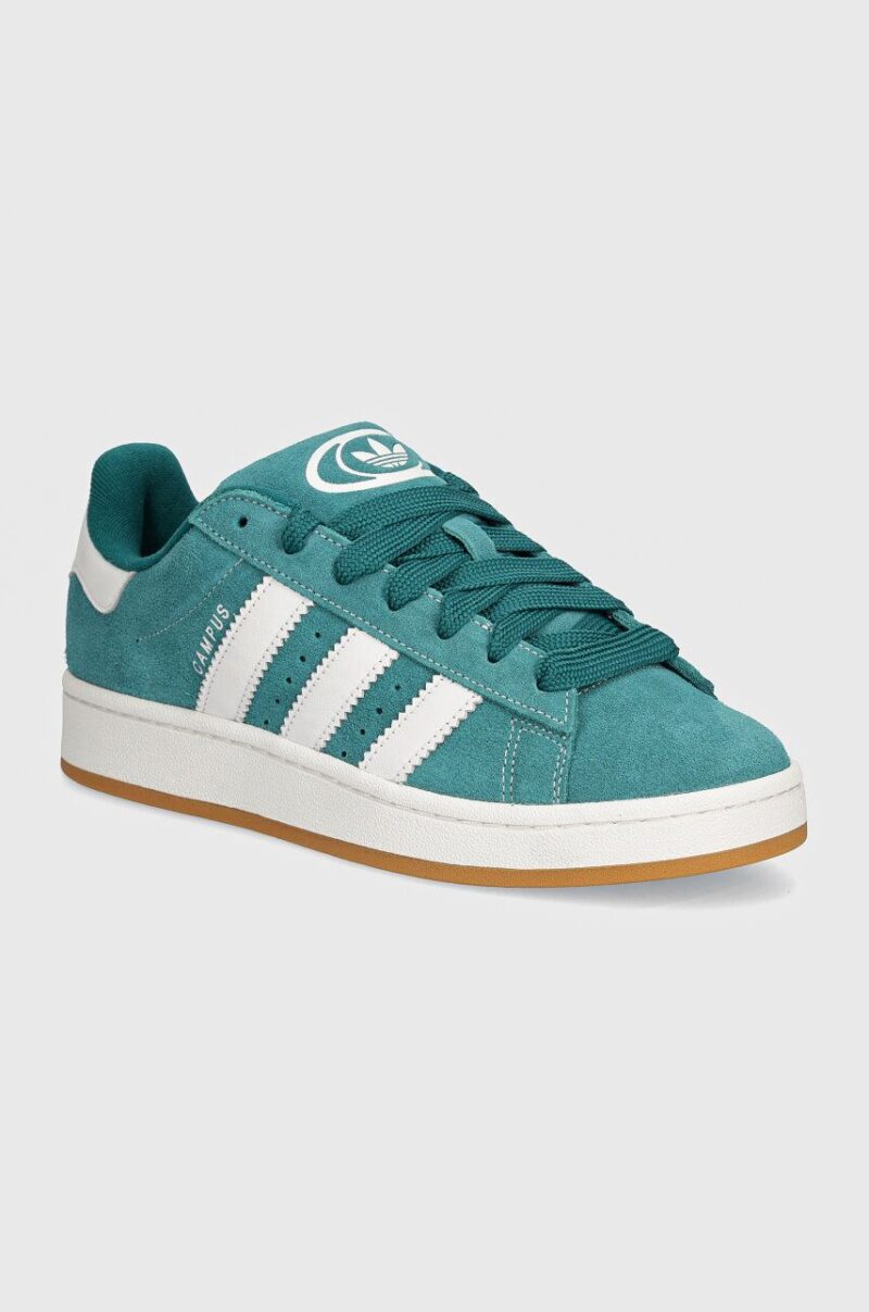 adidas Originals sneakers din piele intoarsă Campus 00s culoarea verde