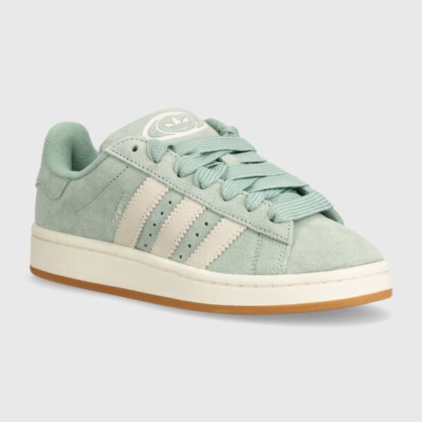 adidas Originals sneakers din piele intoarsă Campus 00s culoarea verde