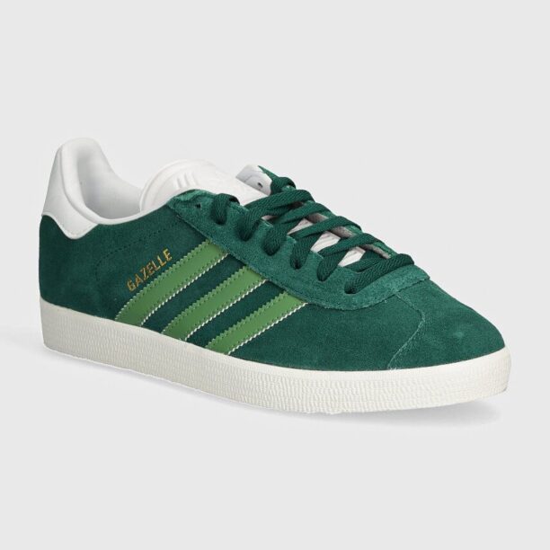 adidas Originals sneakers din piele intoarsă Gazelle 00s culoarea verde