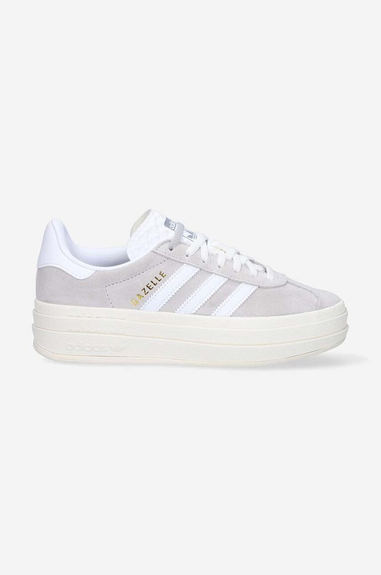 adidas Originals sneakers din piele întoarsă Gazelle Bold W culoarea gri