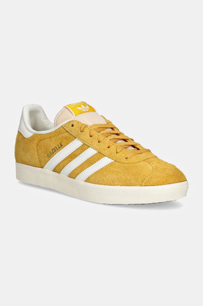 adidas Originals sneakers din piele intoarsă Gazelle culoarea galben