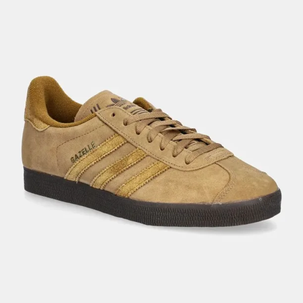 adidas Originals sneakers din piele intoarsă Gazelle culoarea maro