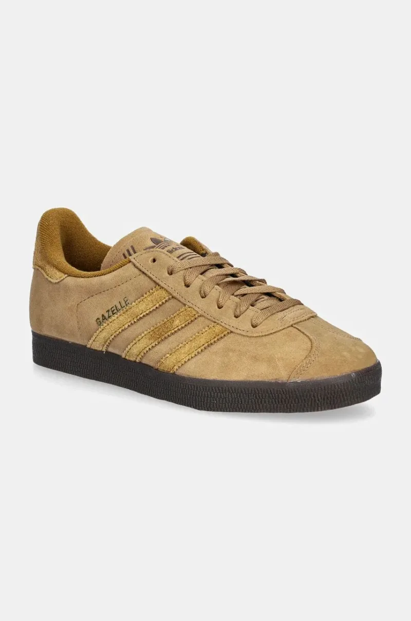 adidas Originals sneakers din piele intoarsă Gazelle culoarea maro