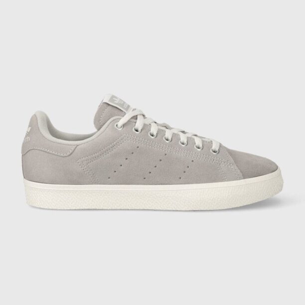 adidas Originals sneakers din piele întoarsă Stan Smith CS culoarea: gri ID2040