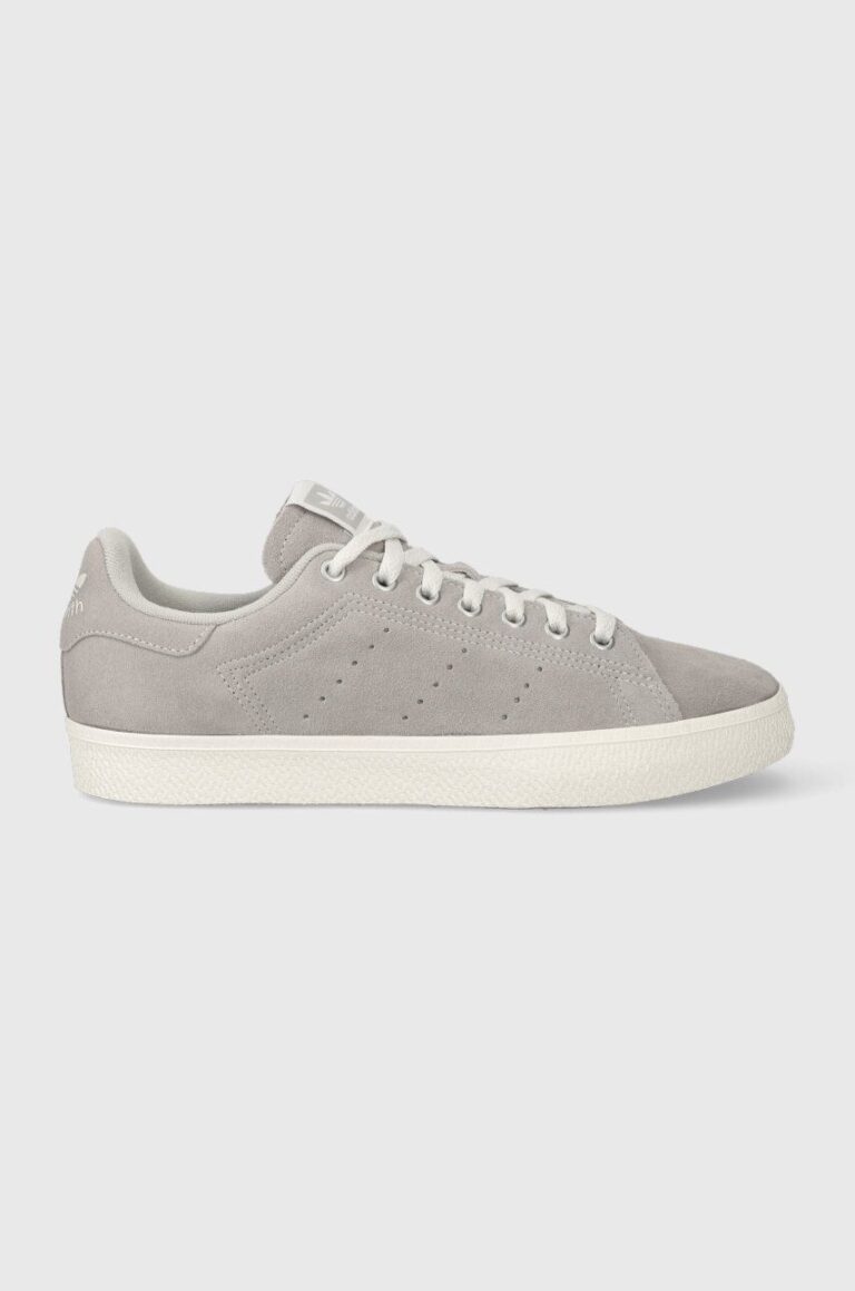 adidas Originals sneakers din piele întoarsă Stan Smith CS culoarea: gri ID2040