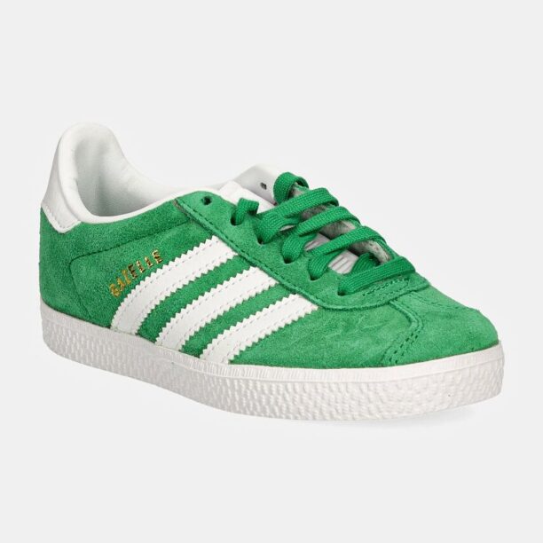 adidas Originals sneakers pentru copii GAZELLE C culoarea verde