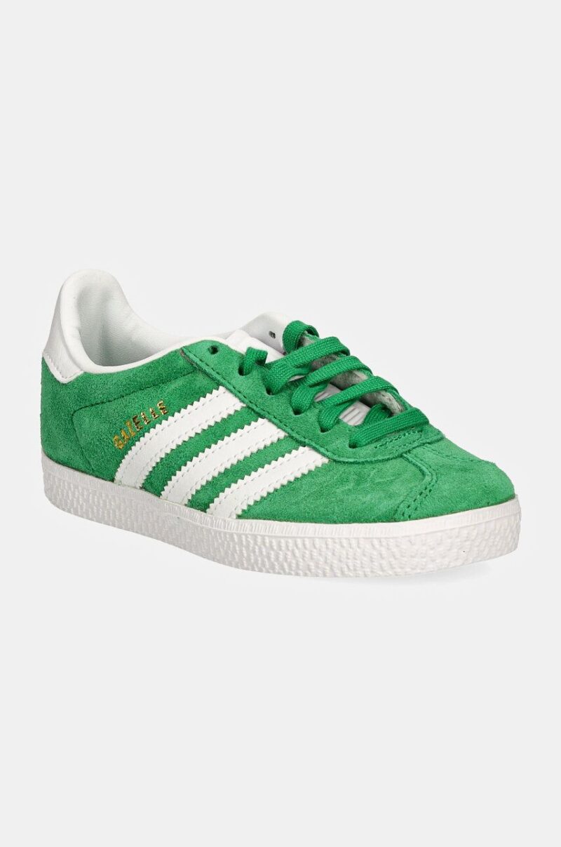 adidas Originals sneakers pentru copii GAZELLE C culoarea verde