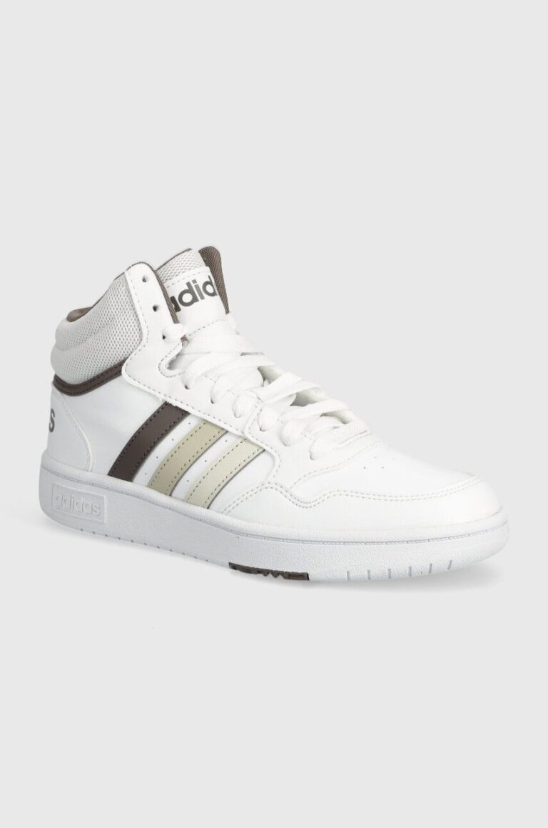 adidas Originals sneakers pentru copii HOOPS 3.0 MID culoarea alb