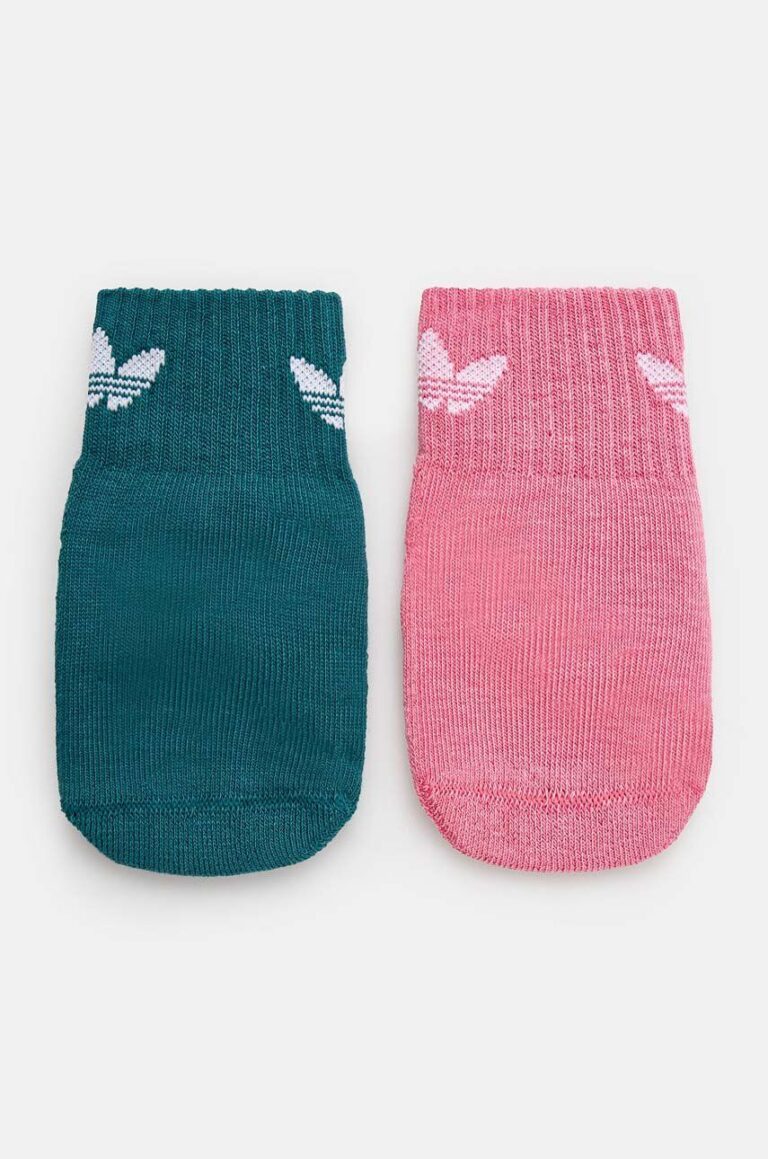 adidas Originals sosete copii ANT SLIP SOCK 2-pack culoarea roz