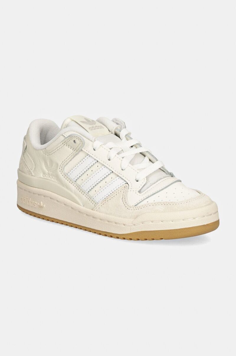 adidas Originals teniși din piele copii FORUM LOW CL culoarea bej