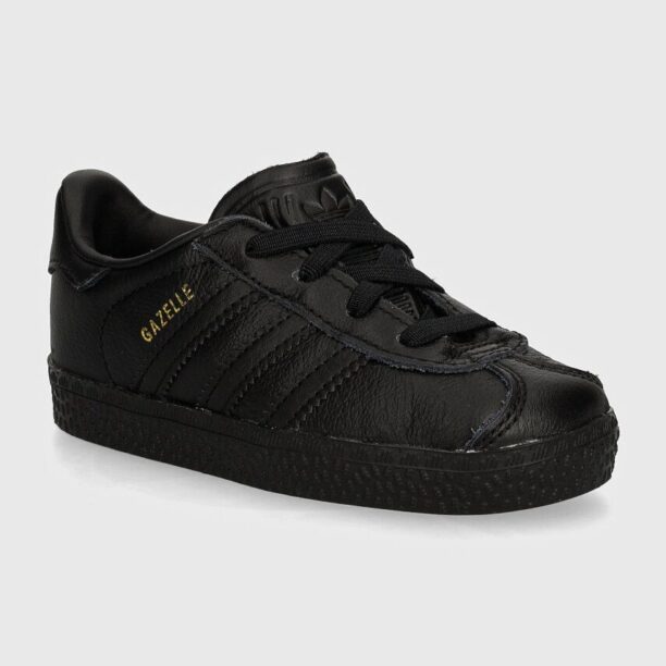 adidas Originals teniși din piele copii GAZELLE CF EL culoarea negru