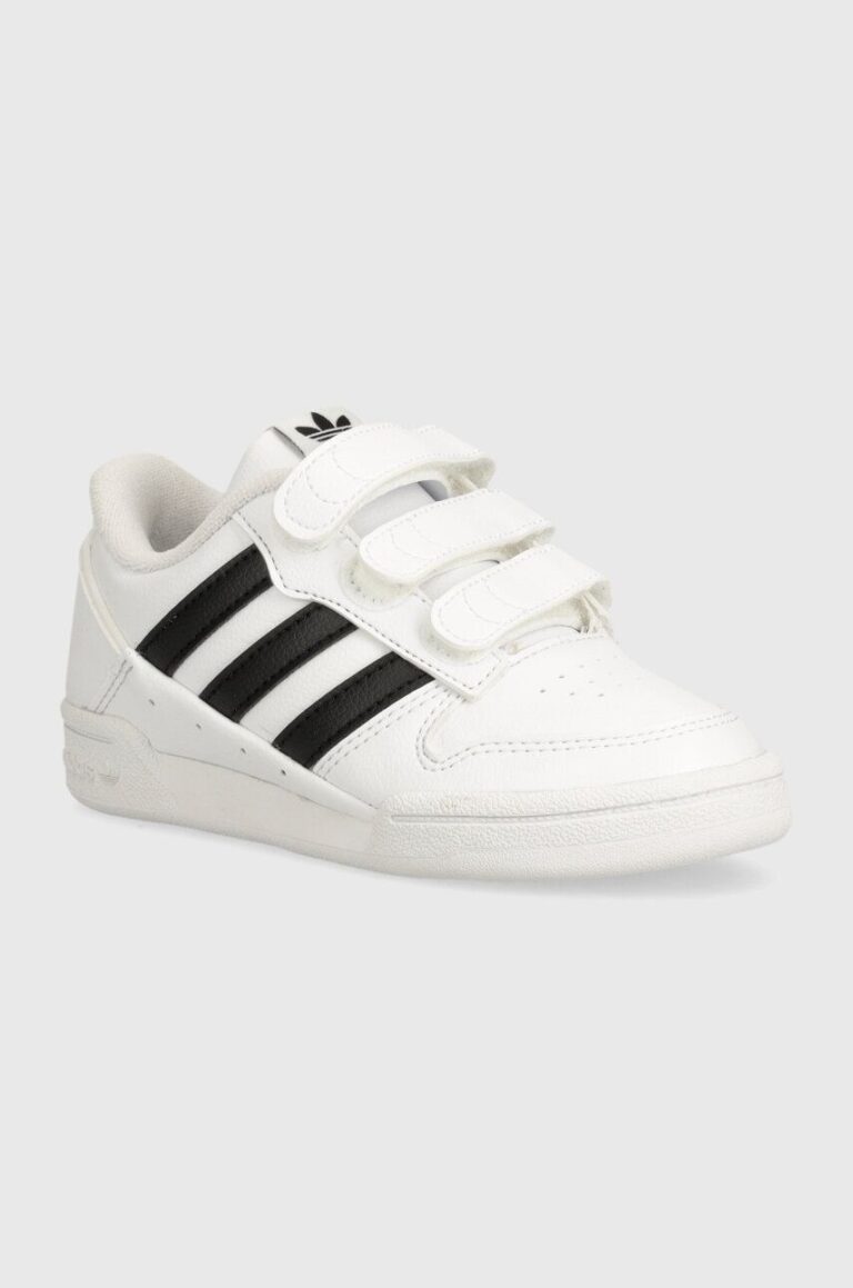 adidas Originals teniși din piele copii TEAM COURT 2 STR CF culoarea alb