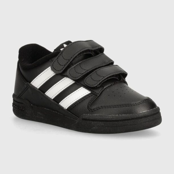 adidas Originals teniși din piele copii TEAM COURT 2 STR CF culoarea negru