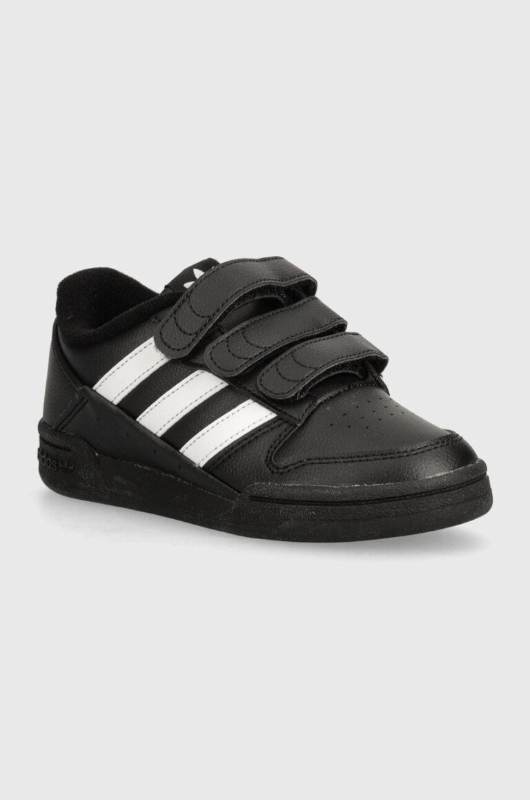 adidas Originals teniși din piele copii TEAM COURT 2 STR CF culoarea negru