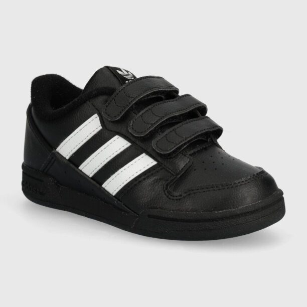 adidas Originals teniși din piele copii culoarea negru