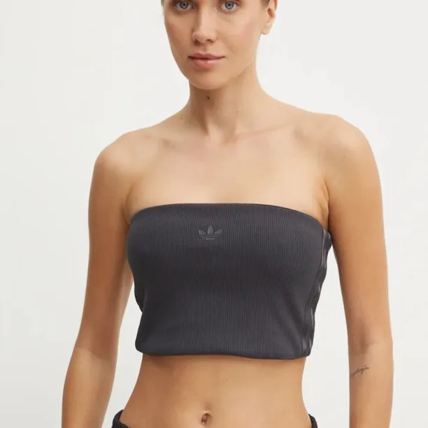 adidas Originals top Femme Galore Rib Tube Top culoarea negru