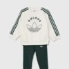 adidas Originals trening bebelusi CREW LEGGING ST culoarea alb