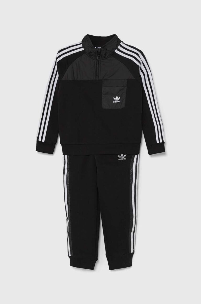 adidas Originals trening copii CREW SET HZ culoarea negru