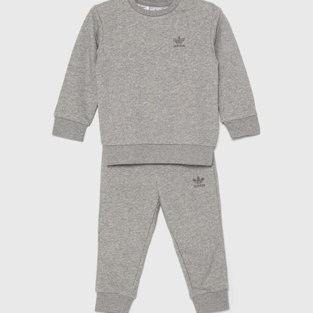 adidas Originals trening copii CREW SET culoarea gri