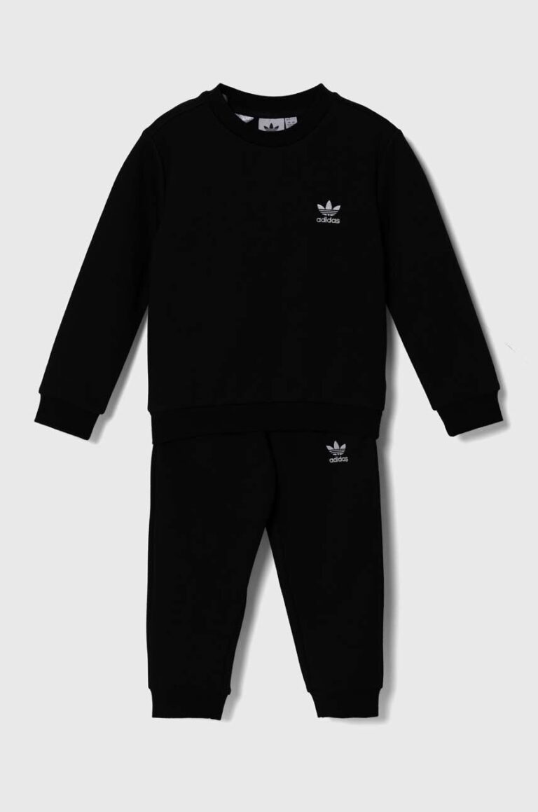 adidas Originals trening copii CREW SET culoarea negru