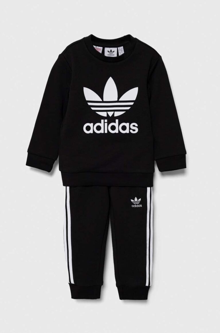 adidas Originals trening copii CREW SET culoarea negru