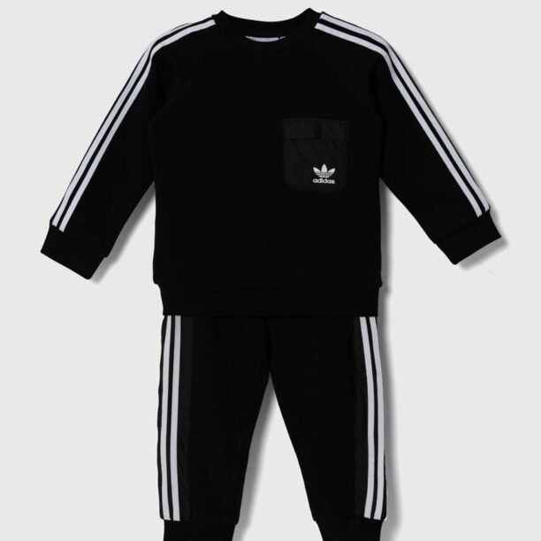 adidas Originals trening copii CREW SET culoarea negru