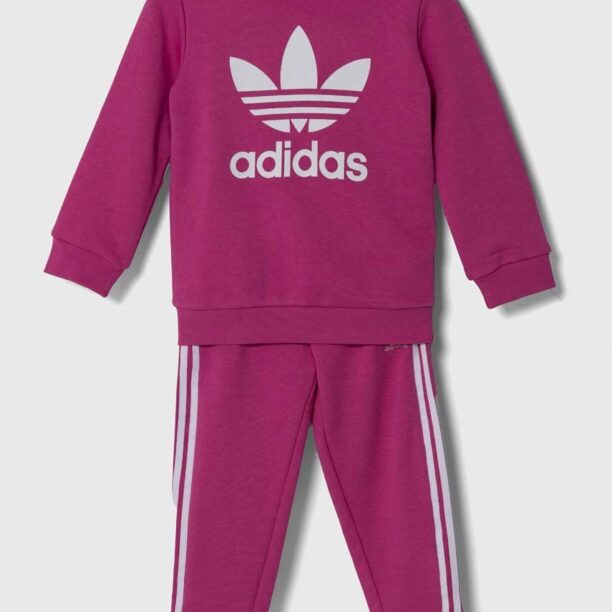 adidas Originals trening copii CREW SET culoarea roz