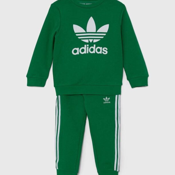 adidas Originals trening copii CREW SET culoarea verde