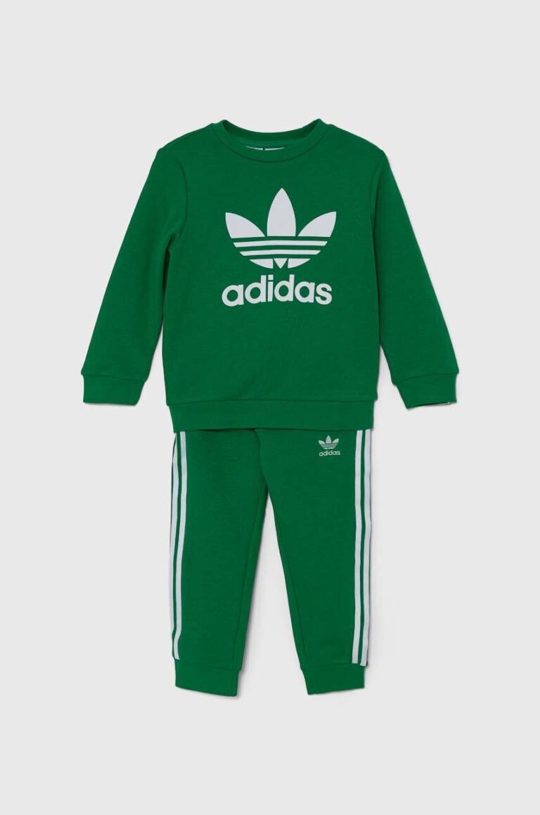 adidas Originals trening copii CREW SET culoarea verde