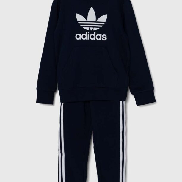 adidas Originals trening copii HOODIE SET culoarea albastru marin