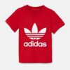 adidas Originals tricou copii TREFOIL TEE culoarea rosu