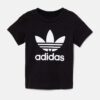 adidas Originals tricou de bumbac pentru copii TREFOIL TEE culoarea negru