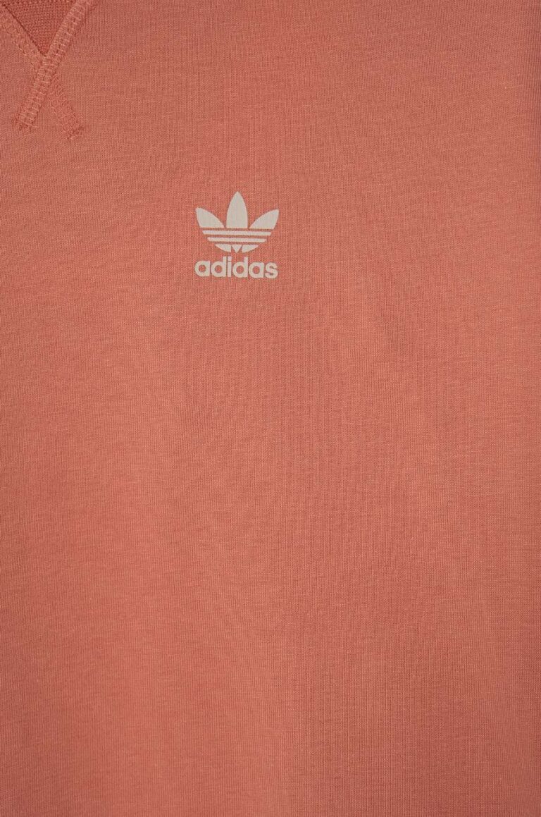 adidas Originals tricou de bumbac pentru copii culoarea portocaliu preţ