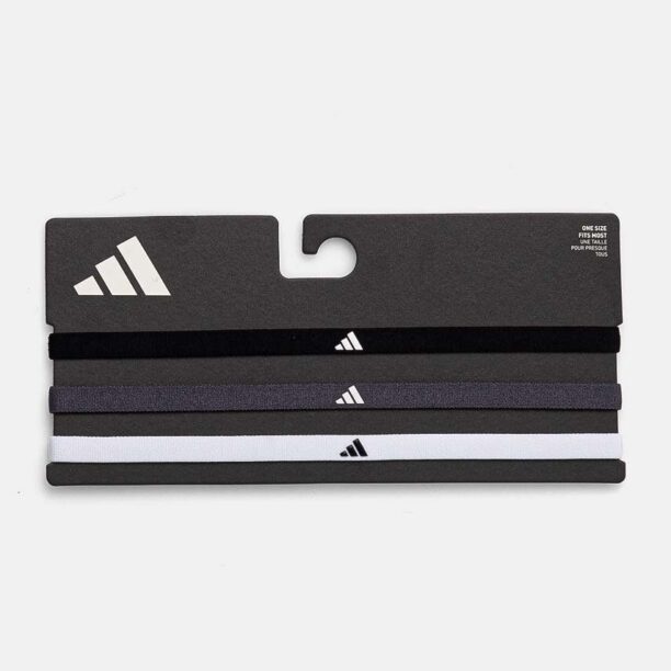 adidas Performance bentite pentru cap 3-pack culoarea negru