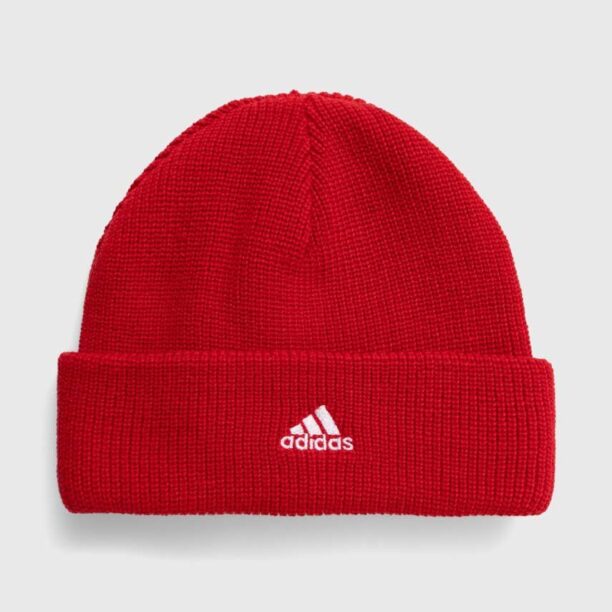 adidas Performance caciula LK BEANIE culoarea rosu