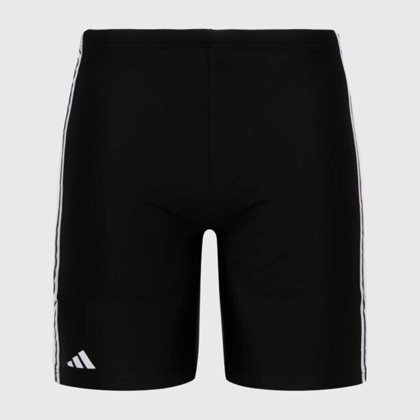 adidas Performance costum de baie 3-Stripes culoarea negru