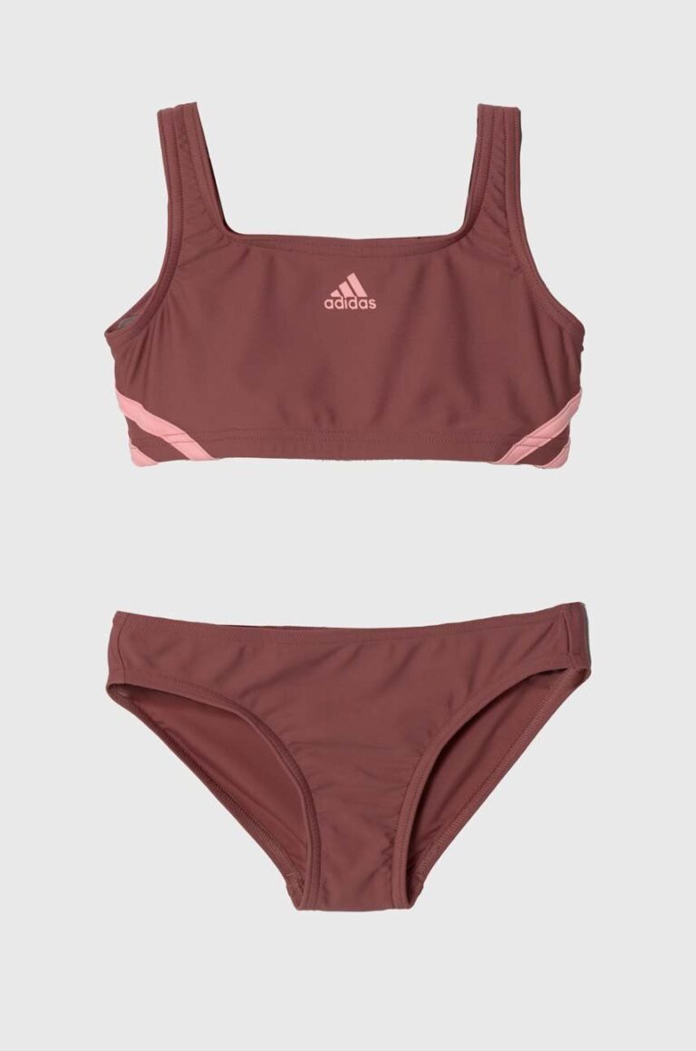 adidas Performance costum de baie pentru copii din două piese 3S BIKINI culoarea roz