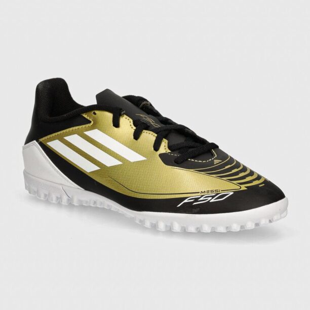 adidas Performance ghete de fotbal turfy F50 Club Messi culoarea auriu