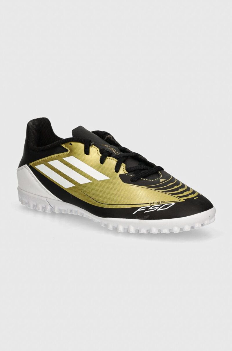 adidas Performance ghete de fotbal turfy F50 Club Messi culoarea auriu