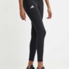 adidas Performance leggins de alergare Adizero Essentials culoarea negru