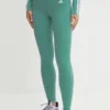 adidas Performance leggins de antrenament Optime culoarea turcoaz