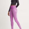 adidas Performance leggins de antrenament Seamless culoarea violet