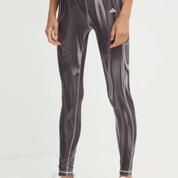 adidas Performance leggins de antrenament Strength culoarea gri