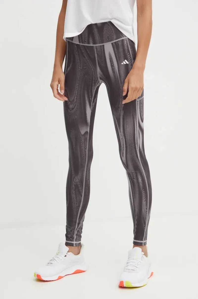 adidas Performance leggins de antrenament Strength culoarea gri